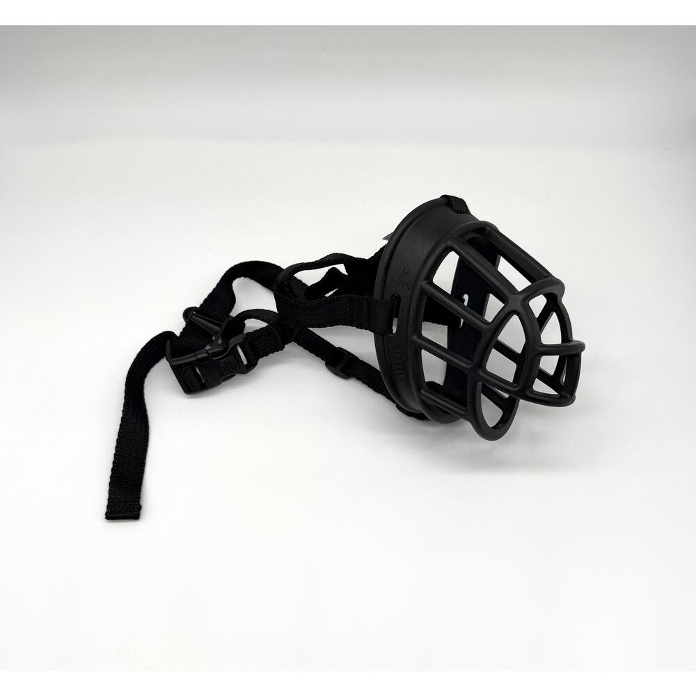 Baskerville Ultra Size 4 Dog Muzzle Adjustable Black Basket Muzzle NWOT